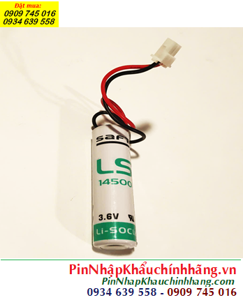 Saft LS14500 (Zắc 5264), Pin nuôi nguồn Saft LS14500 lithium 3.6v 2600mAh